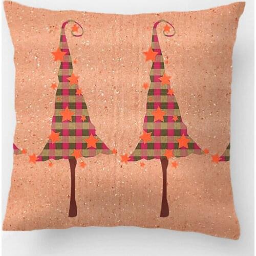Rustic Christmas Trees Pattern Throw Pillow Case Decorative Cushion Cover Pillowcase Customize Gift By Lvsure For Car Sofa Seat