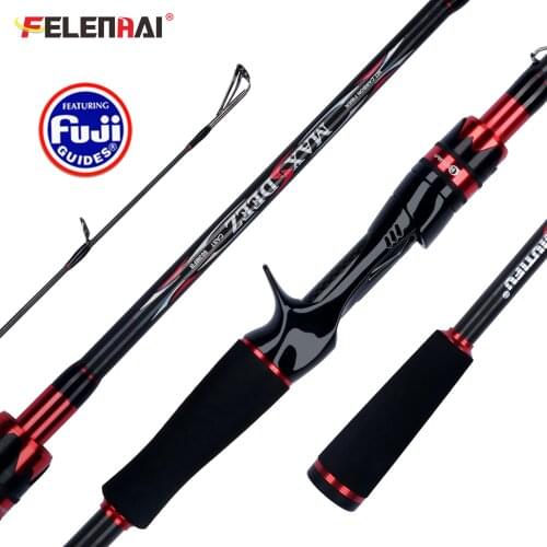 FELENHAI BIUTIFU MAXSDEEZ Spinning Casting Fishing Rod 1.8/2.1/2.4/2.7/3.0m 30T Carbon Lure 3-70g M/MH/H Baitcasting Travel Pole