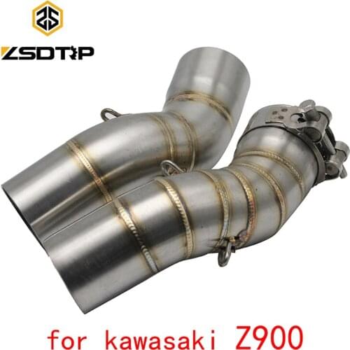 ZSDTRP Z900 51mm Motorcycle Exhaust Muffler Middle Link Pipe Accessories For Kawasaki Z900 2017 2018