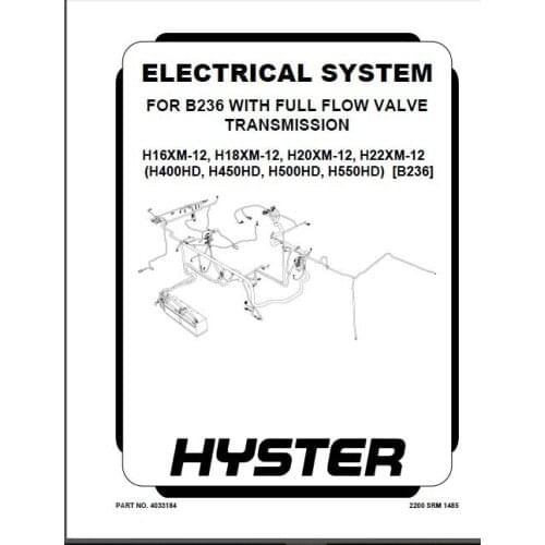 Hyster 2011 service manuals for europe and usa