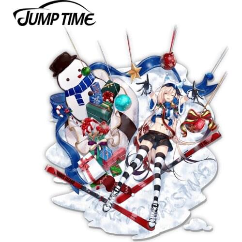 JumpTime 13 x 10.2cm Arknights Cardigan Happy Guard Alt Costume Waifu Decal Graffiti Creative Decal Car Scratch-Proof Sticker