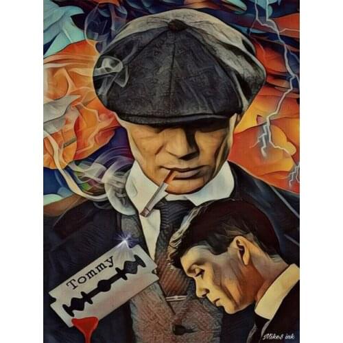 Peaky Blinders Cillian Murphy Movie Poster,Diamond Embroidery Home Decor Full Drill 5D DIY Diamond Painting Cross Stitch Mosaic