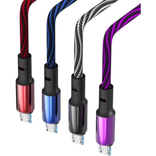 Android Mirco Woven Spiral Cable for Xiaomi Red Mi Fast Charging Mobile Phone USB Fast Charging Cable usb cable