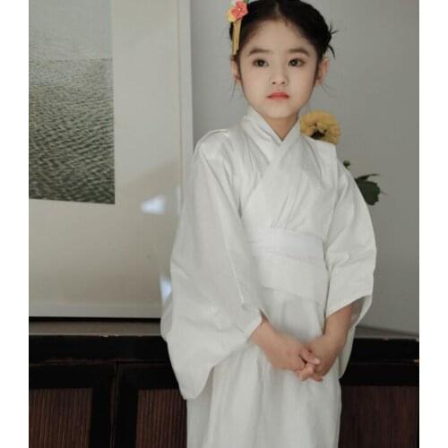 White Traditional kimono Japanese Girls Under wear Yukata Children 80cm-130cm