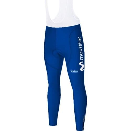 Pantalon largo ciclismo Movistar summer spring quick dry Mountain Tights long cycling pants tenue velo pro homme