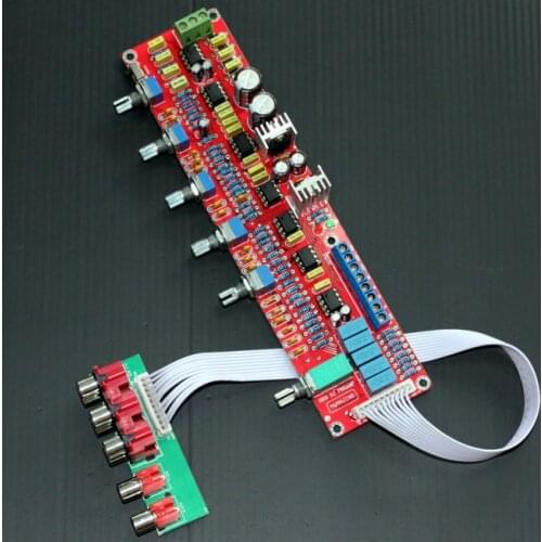NE5532 HIFI 5.1 LOW PASS 50-150Hz Tone board for Amplifier 2X1000UF