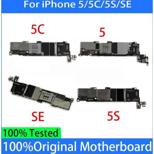 Original Motherboard For iPhone 5 / 5C / 5S / SE Unlocked Motherboard Cloud Clean Mainboard Logic Board With OS System Good
