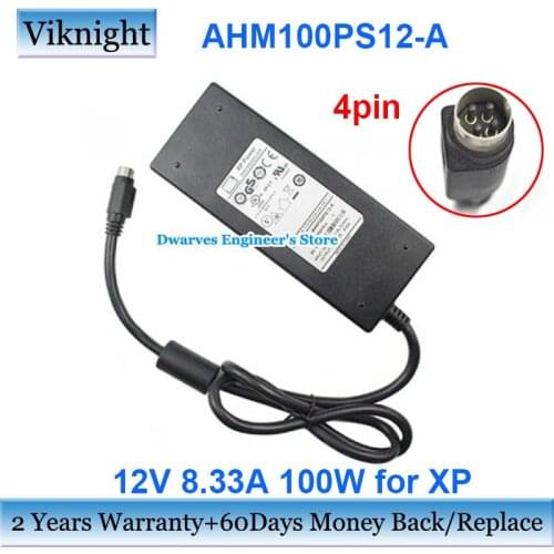 Genuine AHM100PS12-A 12V 8.33A Power Adapter Charger For XP 10009518-A K13240069 100W Power Supply 4pin