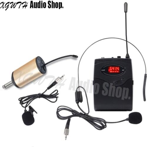 Profession Portable Headset Lavalier UHF Wireless Microphone System For Karaoke Teacher Tour Guide Singing KTV Conference