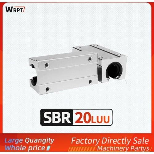 Direct selling high quality SBR20LUU linear box slider with long opening copper sleeve/dustproof