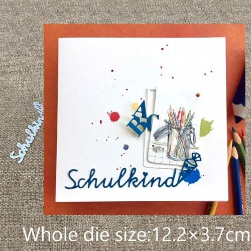 New Design Craft Metal Cutting Die cut dies German school children carrot scrapbooking Album Paper Card Craft Embossing die cuts