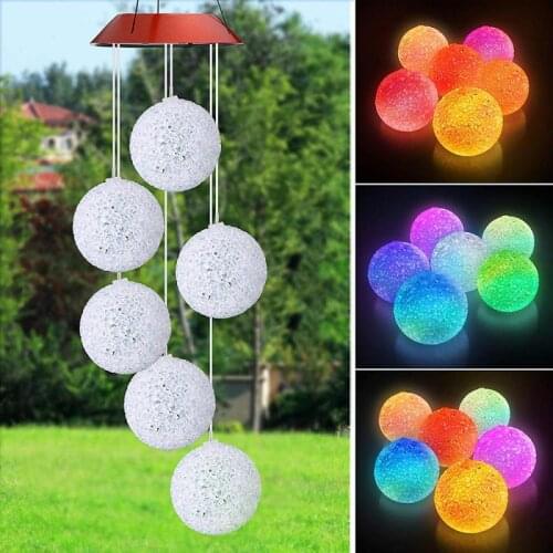 LED Solar Powered Butterfly Wind Chimes Home Garden Light Solar Butterfly Wind Chime Hanging Decoration Lamp Outdoor