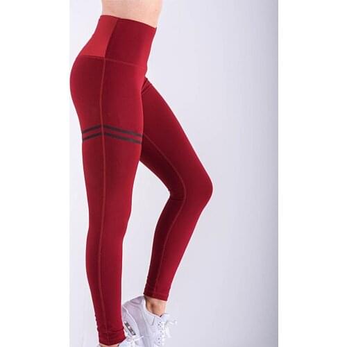 Leggings Women High Waist Hip Lift Seamless Workout Leggings Stripe Gym Pants Trousers For Women Leggings Woman Fitness Pants
