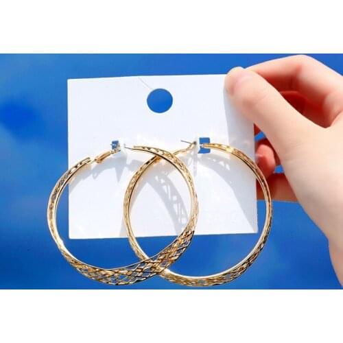 2021 Earrings for Women Fashion Large Hollow Circle Earrings Ball Party Nightclub Girlfriend Pledge Earrings Jewelry Gift