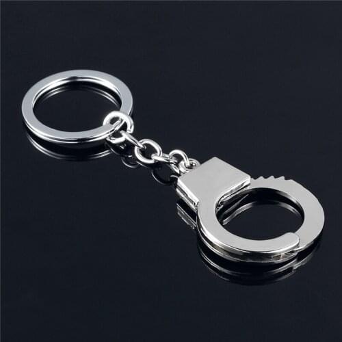 1Pc Mini New Car Keyring New Arrival Gift Key Chains Keychain Keyfob Keyring Handcuffs Mini size High Quality
