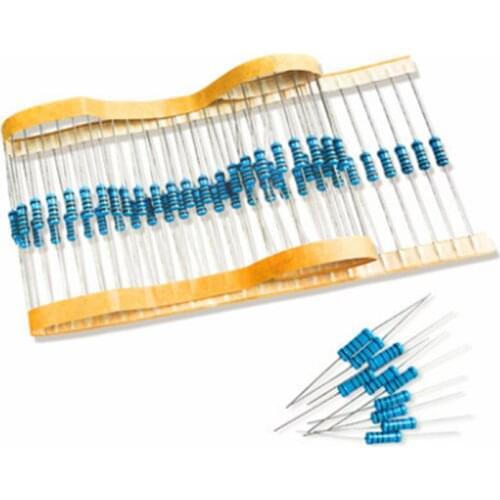 100pcs/lot 2.7K 2K7 ohm 1% 1/4W 2K7 Metal Film Resistor 2.7Kohm 0.25W 1% ROHS