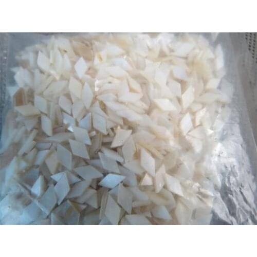 200Pcs white inlay 8mm*4mm mother of pearl shell blanks diamond style