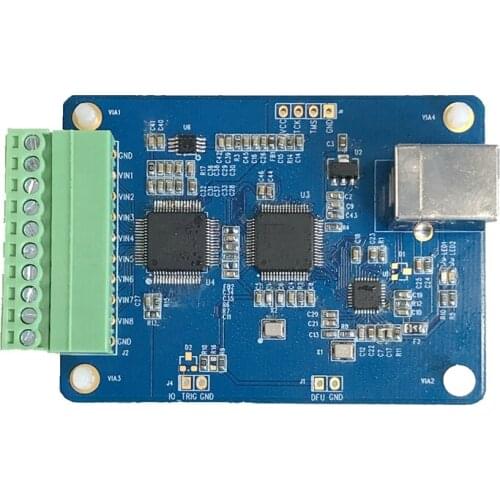 AD7606 multi-channel ad data acquisition module 16 bit ADC 8-way synchronous USB high-speed interface control