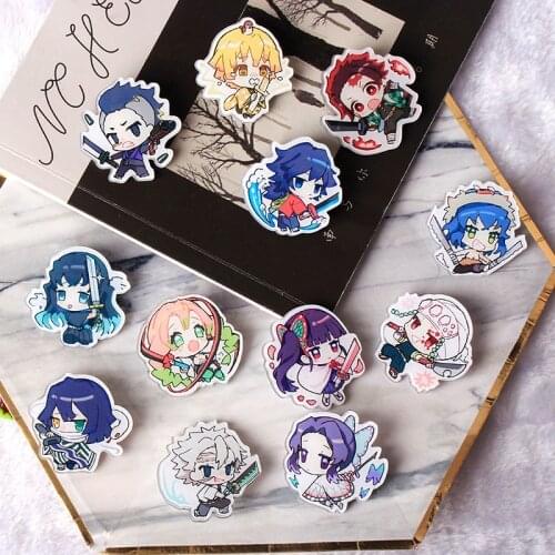 Anime Demon Slayer girl Cartoon Icons on The Pin Kawaii Icon Badge Bacges on Backpack Badges for Clothing Acrylic Badges