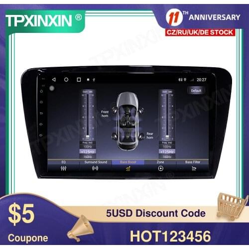 For Skoda Octavia 2013-2018 128G Android 10 Car Multimedia Player GPS Navigation Headunit Auto Radio Audio Stereo Tape Recorder