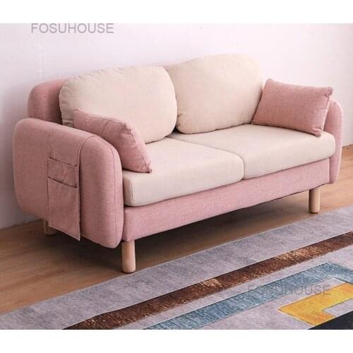 Nordic Cloth Living Room Sofas Small Family Creative Living Room Furniture Bedroom Rental Room Back Sofa Luxury Sofa Armchair