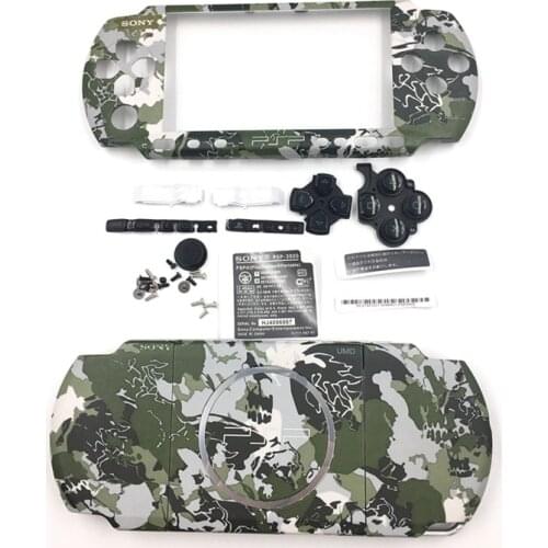 Brand NEW Limited Version Protector Case With Button Kits For PSP 3000 Console Full Shell Pink and Camouflage