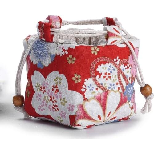 Cotton Single Cup Receive Bag Storage Bags for Tea Sets Bunch of Pocket Tea Service Receive Bag