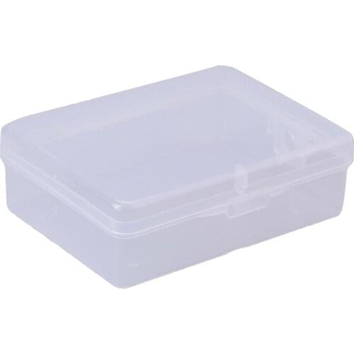 Hot! Multipurpose Transparent Plastic Storage Box Clear Square Box 9cm*6.5cm*3cm