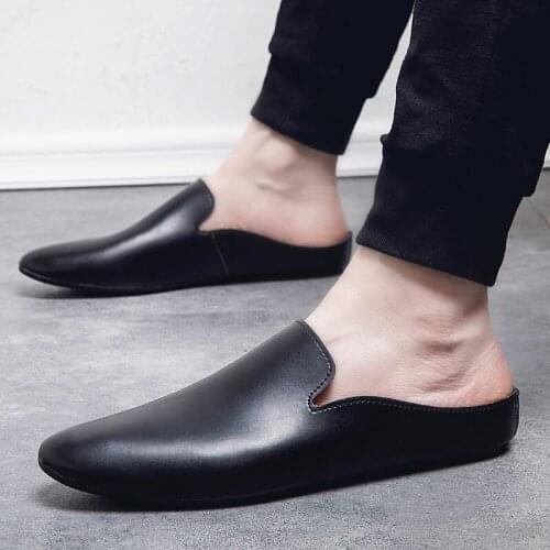SHEN CE Genuine Leather Loafers Mens Pointed Wild Versatile Casual Shoes Outdoor Breathable Soft Flats Men Zapatillas Hombre