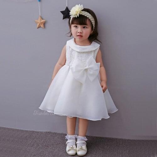 2017 New Infant Baby Girls Lace Dresses Children Clothing For Summer Kids Princess Flower Tutu Dresses Free Shipping