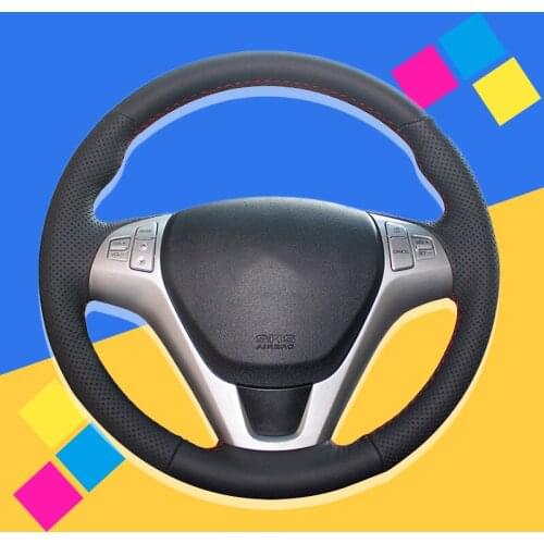 Auto Braid On The Steering Wheel Cover for Hyundai Rohens Coupe 2009 Rohens Coupe Interior DIY Car Braiding Coves Car-styling