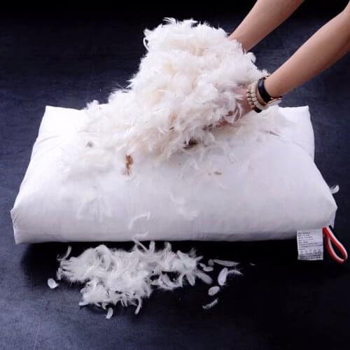 Goose feather down sleeping pillow goose down pillow five-star hotel bed pillow 19x29inches