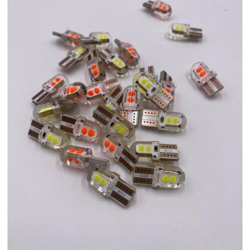 Factory Direct Selling New Silicone Shell Decoding T10 Car Side Lamp W5w Lamp License Plate Lamp Cob Instrument Lamp