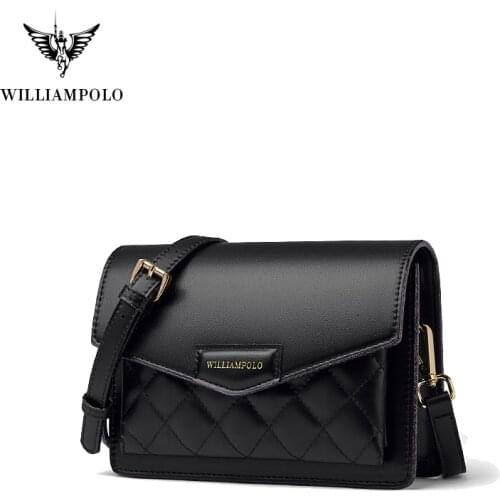 WILLIAMPOLO Women Bag Shoulder Genuine Leather Soft Crossbody Bag Luxury Designer Bag Shoulder Bags purses and handbags 2021