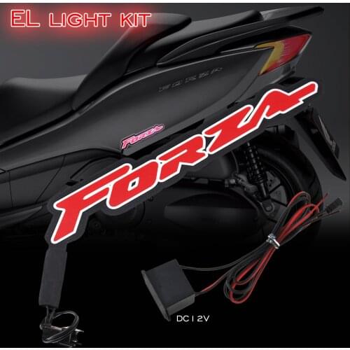 Motorcycle Light LED DIY Reflective EL Cold Light Sticker for HONDA Forza 125 200 300 2017 2018 2019