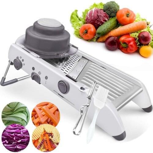 Ultra Sharp Vegetable Slicer Adjustable 18 in 1 Handled slicer Cutter Chopper Grater Waffle French Fry Cutter Kitchen Sharpener