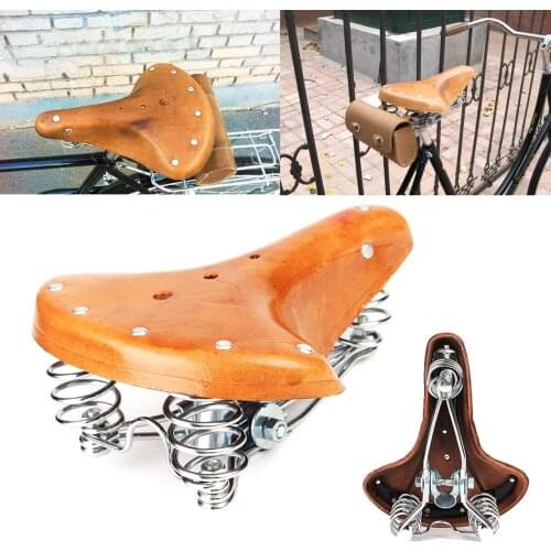 26cm PU Leather Bike Saddle Soft Comfortable Bicycle Cushion Bike Seat Cycling