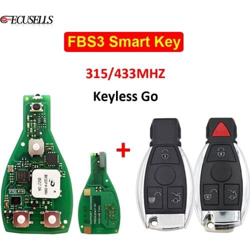 XHORSE VVDI Universal FBS3 Keyless Entry FBS3 Smart Car Key With Push Botton Start 315Mhz 433Mhz For Mercedes Benz W204 W207