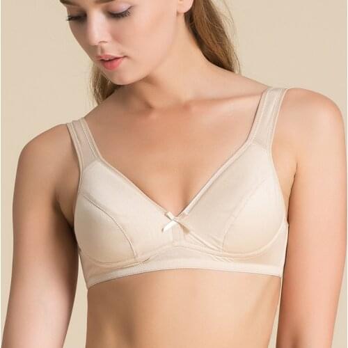 Womens 100% Real Silk Mulberry Silk Thin Type everyday Comfortable Wireless Bra Bralette Plus Size M-3XL 2005