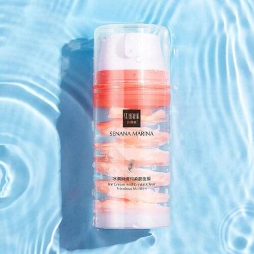 1Pcs Ice Cream Facial Mask Shrinks Pores Moisturizes Mildly No Stimulating Moisturizing Smear Sleep Mask