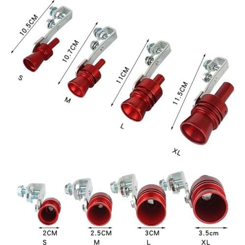 1Pc Universal Motorbike Car Exhaust Turbo Simulation Whistle Pipe Sound Muffler Blow Off Valve Simulator Whistler