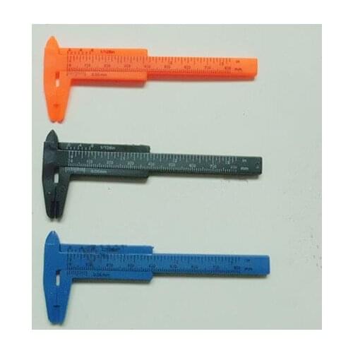 100PCS Vernier Caliper Gauge Sliding Ruler Micrometer Student Experiment Measuring Tool Pearl Jewelry antique Calipers 0-80mm