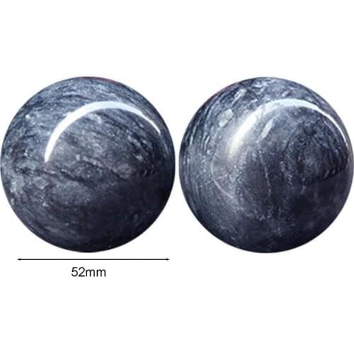 2Pcs/Pair Hand Massage Baoding Ball Health Exercise Balls Wave Strip Pattern Finger Exercise Stone Stress Relieve Handball