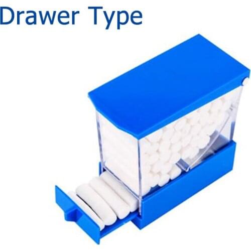 2 Pieces/Lot 4 Colors Drawer Type Dental Cotton Roll Box Disposable Cotton Roll Dispensper Holder Sterilizable Box