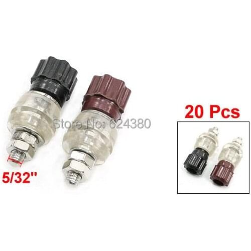20 PCS / Lots x 5/32" Thread Rod Amplifier Terminal Binding Post for 4mm Female Banana Plug Test Connector