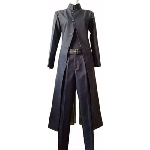 2018 Anime Darker Than Black Hei Cosplay Uniform Suit Whole Set Men Halloween Costumes Custom Size