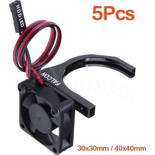 5Pcs Brushless 36MM Heatsink Cooling Fan 30x30mm / 40x40mm CNC DC 5V For RC Model Car 540 550 3650 Size Electric Engine Motor