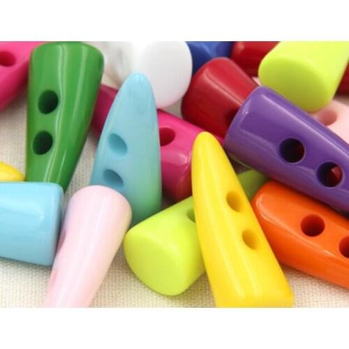5pcs/lot Multicolor clothing resin horn buckle cute childrens clothing sweater button coat button