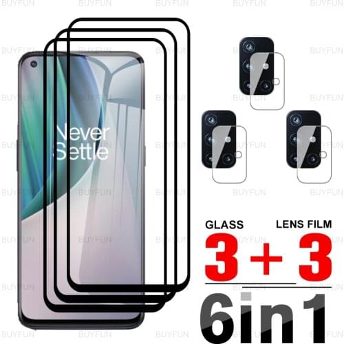 6in1 Screen Protector For OnePlus Nord N10 5G Black edge tempered glass for oneplus one plus 1+ nord n 10 noredn10 camera film
