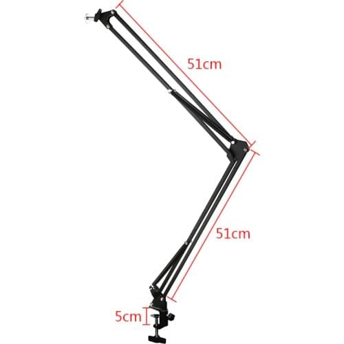 Digital Microscope Surveillance Cameras Desktop Arm Stand Table Mounting Clamp Suspension Scissor Holder